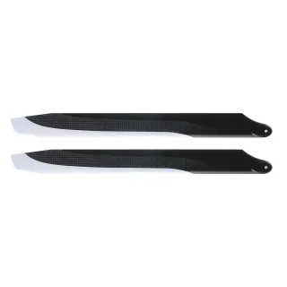 1pair PUDU 350mm Carbon Fiber Main Rotor Blade Propeller For RC Helicopter