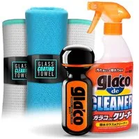 detailmate Soft99 Glaco Set - Glasreiniger + Glasversieglung + Zubehör Glasreiniger (5-St)