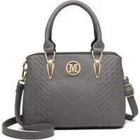 Miss Lulu Handtasche Mittelgroße Damen Henkeltasche, Lychee Muster, Strickprozess, Elegant (1-tlg)