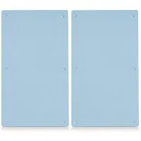 Zeller Present Schneide- und Abdeckplatte Glas, (Set, 2 tlg), Mit 6 rutschfesten Elastikfüßen pro Platte