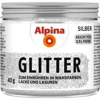 Alpina Malpaste Kreativ Glitter Silber 40g