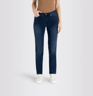 MAC - MAC JEANS - MELANIE, Super soft summer denim blau - Gr. - 30