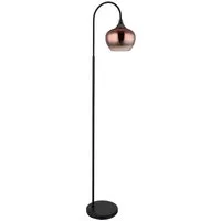 GLOBO LIGHTING Stehlampe MAXY, ohne Leuchtmittel, Stehleuchte/Glas kupferfarben/Glas verlaufen/Wohnzimmer/Schlafzimmer