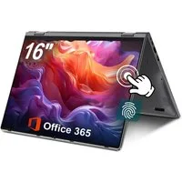 Jumper 2-in-1 Laptop 16 Zoll Touch-Screen AMD Ryzen 16GB RAM 640GB SSD Tablet Notebook (Intel N5095, Intel UHD Graphics, 16 GB, 640 GB SSD, 4-core CPU)