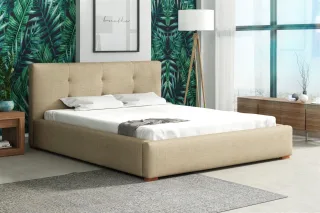 Polsterbett Bett Doppelbett TERAMO (Set 2) Kunstleder /Stoff 140x200cm