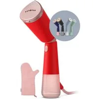 Philips Dampfbürste STH5020 "Styler", 120 ml abnehmbarer Wassertank, Metallplatte, 1400 W, Steamer im schlanken Design, 2-in-1 Handschuh und Tasche inkl.