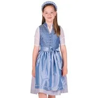 Isar-Trachten Dirndl Kinderdirndl 2tlg. - DAJANA - hellblau