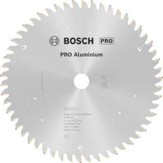 Bosch PRO Akku-Kreissägeblatt Standard for Aluminium 184 x 2/1,5 x 16, 56 Zähne - 2608837758