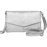 Caspar Clutch Abendtasche Leder Damen Umhängetasche - PREMIUM LINE - Modell No.322, aus 100% gewaschenem Echtleder aus Italien - samtig weich & nachhaltig