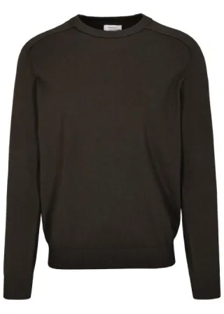 BASEFIELD - Rundhals Pullover mocca - Gr. - M