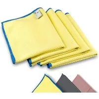 ELEXACLEAN Mikrofaser Fenstertücher Reinigungstücher (80% Polyester, 20% Polyamid (Mikrofaser), 30x40 cm, Set, 4-tlg., 40x30 cm, streifenfrei, fusselfrei, reinigt nur mit Wasser, ULTRA CLEAR compact)