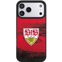 NIVOCASE Handyhülle VfB Stuttgart Stadion Offizielles Lizenzprodukt VfB Stadion Rot, Apple iPhone 17 Pro Max Handyhülle Hülle NIVOpure Case Schwarz