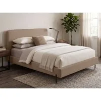 Home affaire Polsterbett LAVOISIER Bettgestell mit Lattenrost, Breite 140/160/180/200 cm, Cord (Belastbarkeit 250 kg), Rahmenbett mit Kopfteil, ohne Matratze und Topper