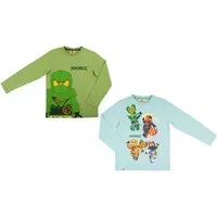 LEGO® kidswear Langarmshirt 2x LEGO Ninjago Langarm-T-Shirts für Jungen und Mädchen Sweatshirts