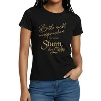 Spreadshirt T-Shirt Sturm Der Liebe Bitte Nicht Ansprechen Lustiger Spruch Frauen T-Shirt (1-tlg)
