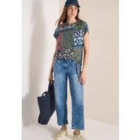 CECIL Print-Shirt mit U-Boot-Ausschnitt