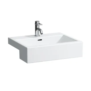 LAUFEN Halbeinbauwaschtisch Living City 550x460, weiß, 81343.2, 8134320001081 H8134320001081