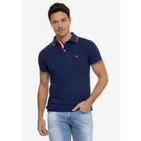 SIR RAYMOND TAILOR Poloshirt Marcus (1-tlg) mit klassischem Kragen und kurzer Knopfleiste