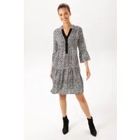 Aniston CASUAL Tunikakleid mit trendigem Leo-Print - NEUE KOLLEKTION