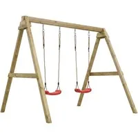 FUNGOO Doppelschaukel MaxPlay - Swing, mit Sitzen und Bodenankern