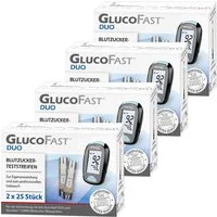 GLUCOFAST Blutzucker-Teststreifen DUO, 200 Diabetes Teststreifen, 200-tlg., Für das Glucofast DUO Blutzucker Messgerät