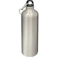 HAC24 Trinkflasche Aluminium Wasserflasche Alu Sportflasche Fahrradflasche Aluflasche, 0,75l, mit Karabiner