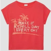 s.Oliver Kurzarmshirt T-Shirt Weiches T-Shirt mit Frontprint