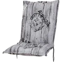 KETTtex Sesselauflage Niederlehner Rom 0778 grau Schrift Stempel 103x50x9 cm KETTtex