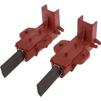 Trade-Shop Ersatzbürste 2x passend für Waschmaschinen-Motoren (z.B. Indesit, Samsung), 5mm x 12,5mm x 32mm Motorkohlen Kohlebürsten Schleifkohlen, (2-tlg), Geeignet für viele Waschmaschinen-Motoren - mit Halter (Länge: 51mm)