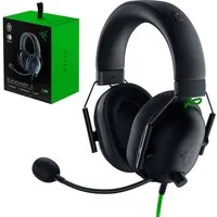 RAZER Blackshark V2 X Over-ear Gaming Headset Schwarz Grün Gaming-Headset (Headset mit Mikrofon, Atmungsaktive Ohrpolster)