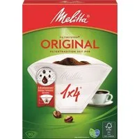 Melitta Papierfilter Melitta® 374293 Kaffeefilter 1x4 - Aromapor 80 Stück, weiß