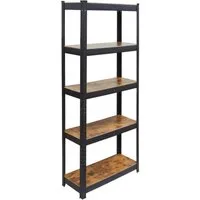 relaxdays Schwerlastregal Industrial 500 kg, 1-tlg., 30 x 75 x 180 cm