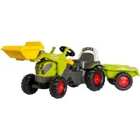 rolly toys® Trettraktor rollyKid Claas Axos 240 mit Frontlader und Anhänger