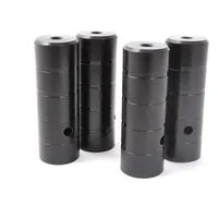 KHE Sticker BMX Peg Set KHE BLACK STEEL 2 Paar 10mm (3/8)