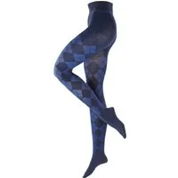 Burlington Strickstrumpfhose Burlington Elegant Essence Damen mit Argyle-Muster (1 St) mit Argyle-Muster