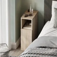 Vicco Nachtschrank Enton, Sonoma, 20 x 59.5 cm mit 1 Tür (1-St)