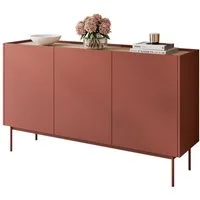 ALLHOUSE24 Kommode Dreitürige Kommode LINEA 144 cm Breite Eiche Linea Sideboard (1x Kommode), Breite 144 cm