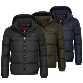 Höhenhorn Bristen Herren Daunen Winter Jacke Daunenjacke Gefüttert Winterjacke XL Schwarz