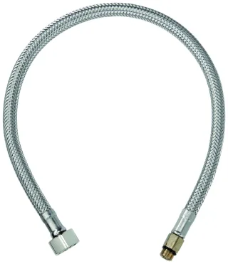 Grohe Druckschlauch 46255 flexibel M10x1 x 3/8" 544mm chrom, 46255000 46255000