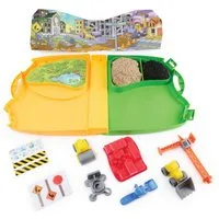 Spin Master Kreativset Kinetic Sand Deluxe Baustellen-Koffer