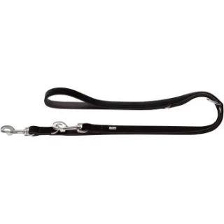 Hunter verstellbare Hundeführleine softie schwarz 2 cm