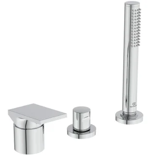 Ideal Standard 3-Loch-Badearmatur Extra m.HB o. Wanneneinlauf Chrom, BD517AA BD517AA