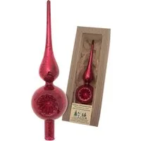 Krebs Glas Lauscha Christbaumspitze Antike Mercury Glas Reflexspitze (1-tlg), Christbaumspitze aus Glas, mundgeblasen, handgefertigt