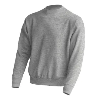 JHK - Sweatshirt für Herren/Damen Unisex, Rundhalsausschnitt (Grau meliert)