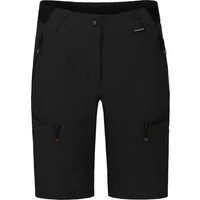 Bergson Outdoorhose PORI Bermuda Damen Wandershorts, robust, elastisch, Normalgrößen, schwarz