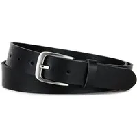 Frentree Ledergürtel aus 100% Echtleder, MADE IN GERMANY 3 cm breiter Gürtel aus Leder, kürzbar, Schwarz