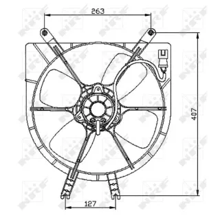 NRF K?hlerl?fter Honda Civic 5 6 47042