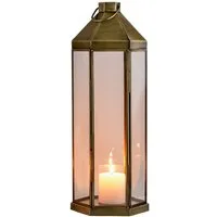Marrakesch Orient & Mediterran Interior Windlicht Lanterna decorativa vintage, portacandela Arada, grande (1 St), Handarbeit