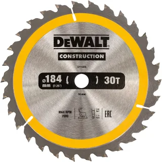 DEWALT XR EXTREME Kreissägeblatt Handkreissäge Universeller Einsatz Bohrung 16mm - DT1940-QZ