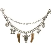 Moschen-Bayern Trachtenlederhose Charivari Herren Kette Schmuck Lederhosen Anhänger Silber Münzen Jagd